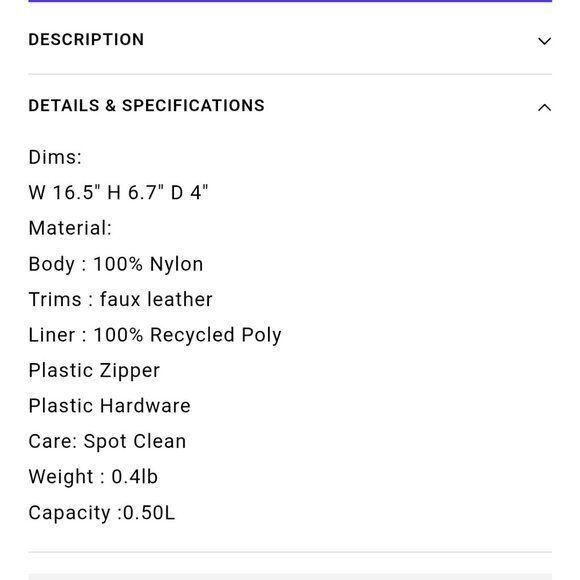 NWT Beis sport pack crossbody - Picture 3 of 3